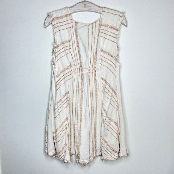 Free People Cactus Flower Mini Dress Size Small Boho Embroidered - Picture 7 of 8